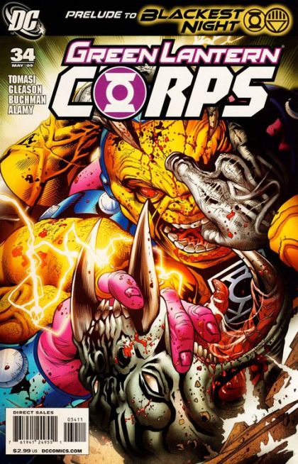 Green Lantern Corps, Vol. 1 Blackest Night - Emerald Eclipse, Part Two |  Issue#34A | Year:2009 | Series: Green Lantern | Pub: DC Comics | Pat Gleason Regular