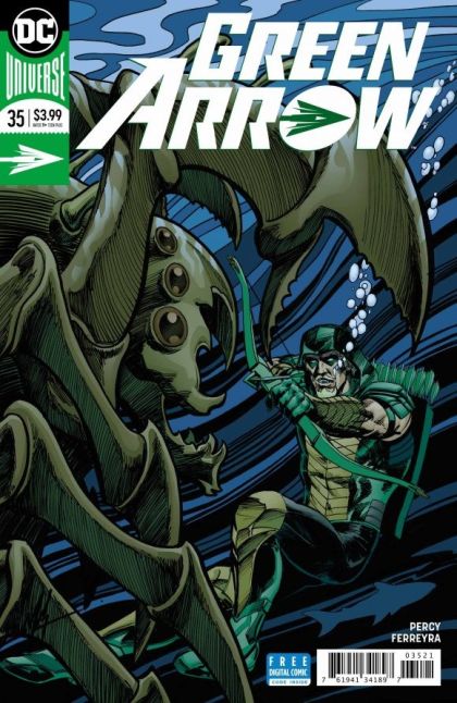 Green Arrow, Vol. 6 Trial of Two Cities, The Descent |  Issue#35B | Year:2017 | Series: Green Arrow | Pub: DC Comics | Variant Mike Grell Cover