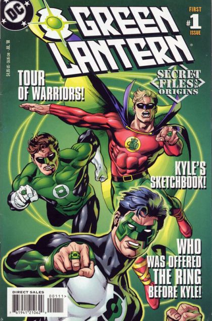 Green Lantern: Secret Files and Origins Secret Origins / Tour of Warriors / Kyle Rayner's Sketchbook / Interview with Jade / Lost Pages |  Issue#1A | Year:1998 | Series: Green Lantern | Pub: DC Comics | Direct Edition