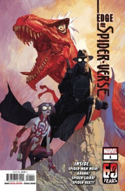 Edge of Spider-Verse, Vol. 2 Spider-Laird: Something Wicked This Way Comes; Araña: The Hero Within; Spider-Rex: Spider-Rex!!!; Spider-Noir: My Dame… My Destiny |  Issue#1A | Year:2022 | Series:  | Pub: Marvel Comics | Josemaria Casanovas Regular