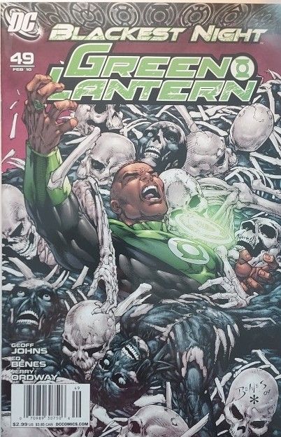 Green Lantern, Vol. 4 Blackest Night - Semper Fi / The Birth of Nekron |  Issue#49C | Year:2009 | Series: Green Lantern | Pub: DC Comics | Ed Benes Newsstand