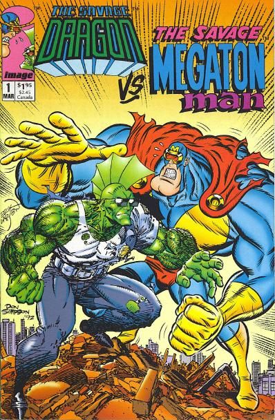 Savage Dragon vs. Savage Megaton Man Savage Brawl |  Issue#1A | Year:1993 | Series: The Savage Dragon | Pub: Image Comics | Direct Edition