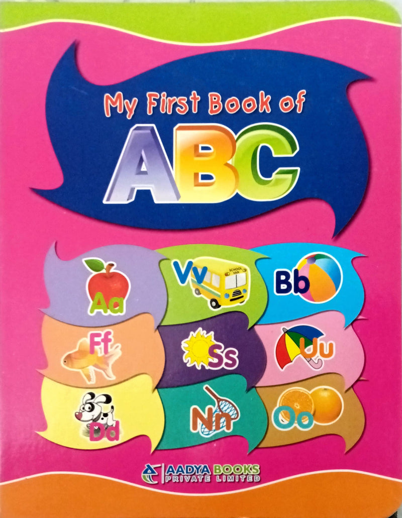 First Library | Set of 5 Board Book | ABC, Vegetable, Fruits, Animals, Birds | Early Learning | For 0-2 Years Old