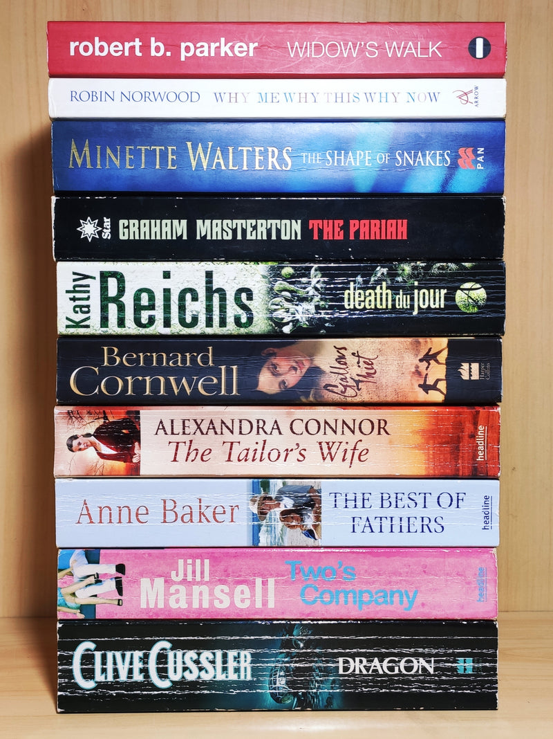 Mixed Popular Fiction | Pack of 10 Books | Condition: Good | Free Bookmarks