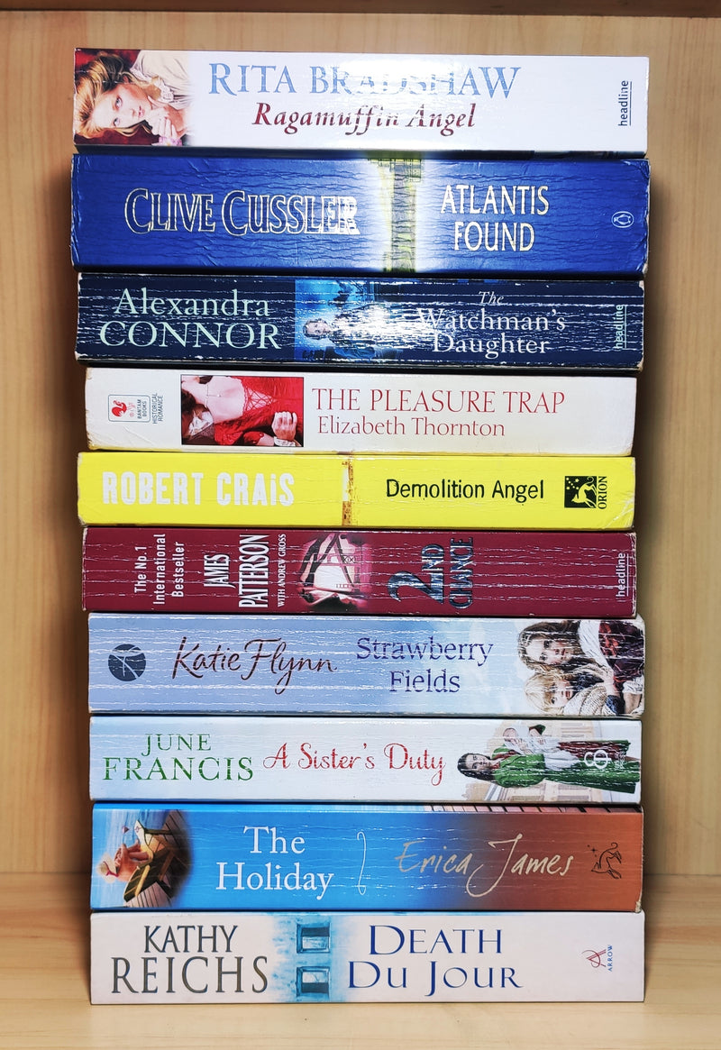 Mixed Popular Fiction | Pack of 10 Books | Condition: Good | Free Bookmarks