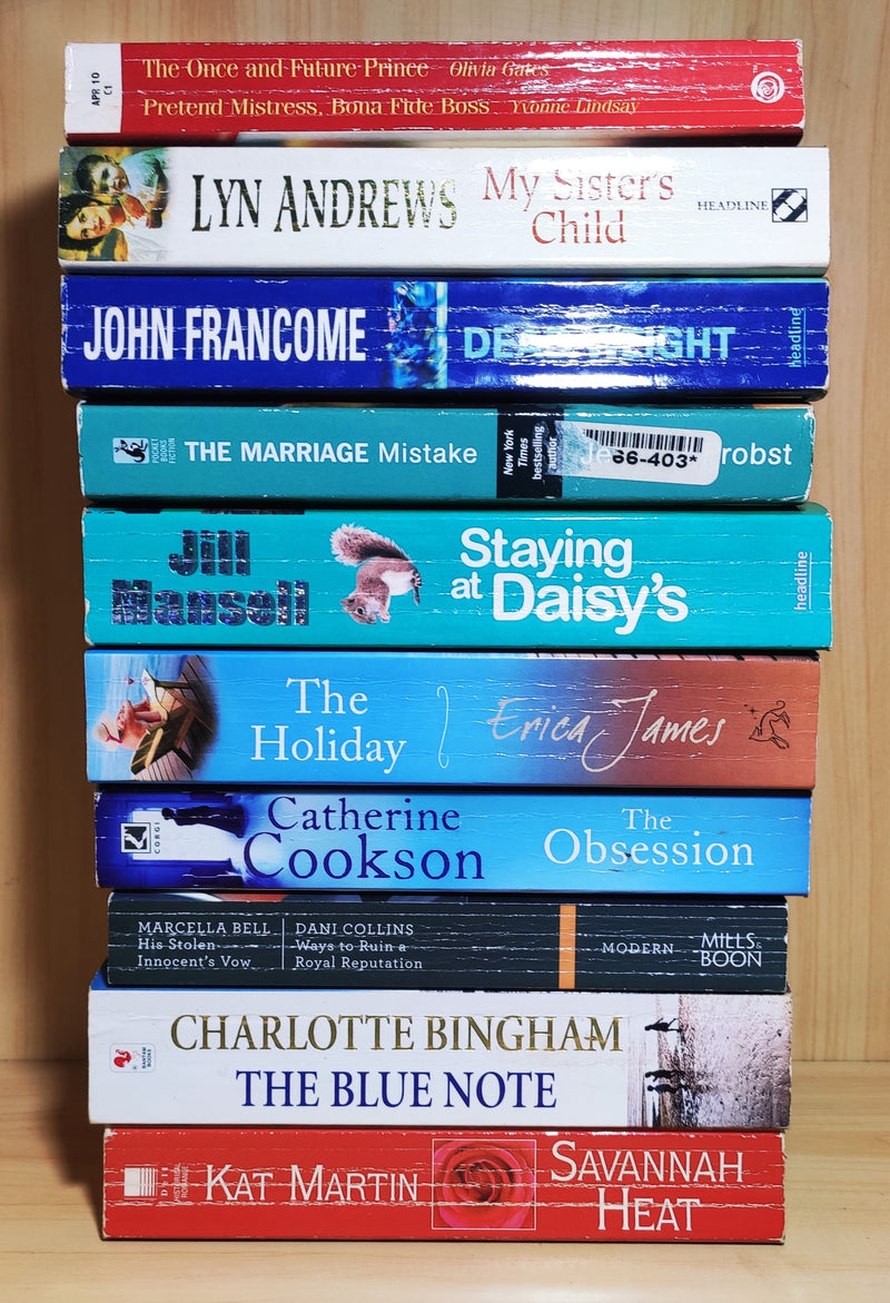 Mixed Popular Fiction | Pack of 10 Books | Condition: Good | Free Bookmarks