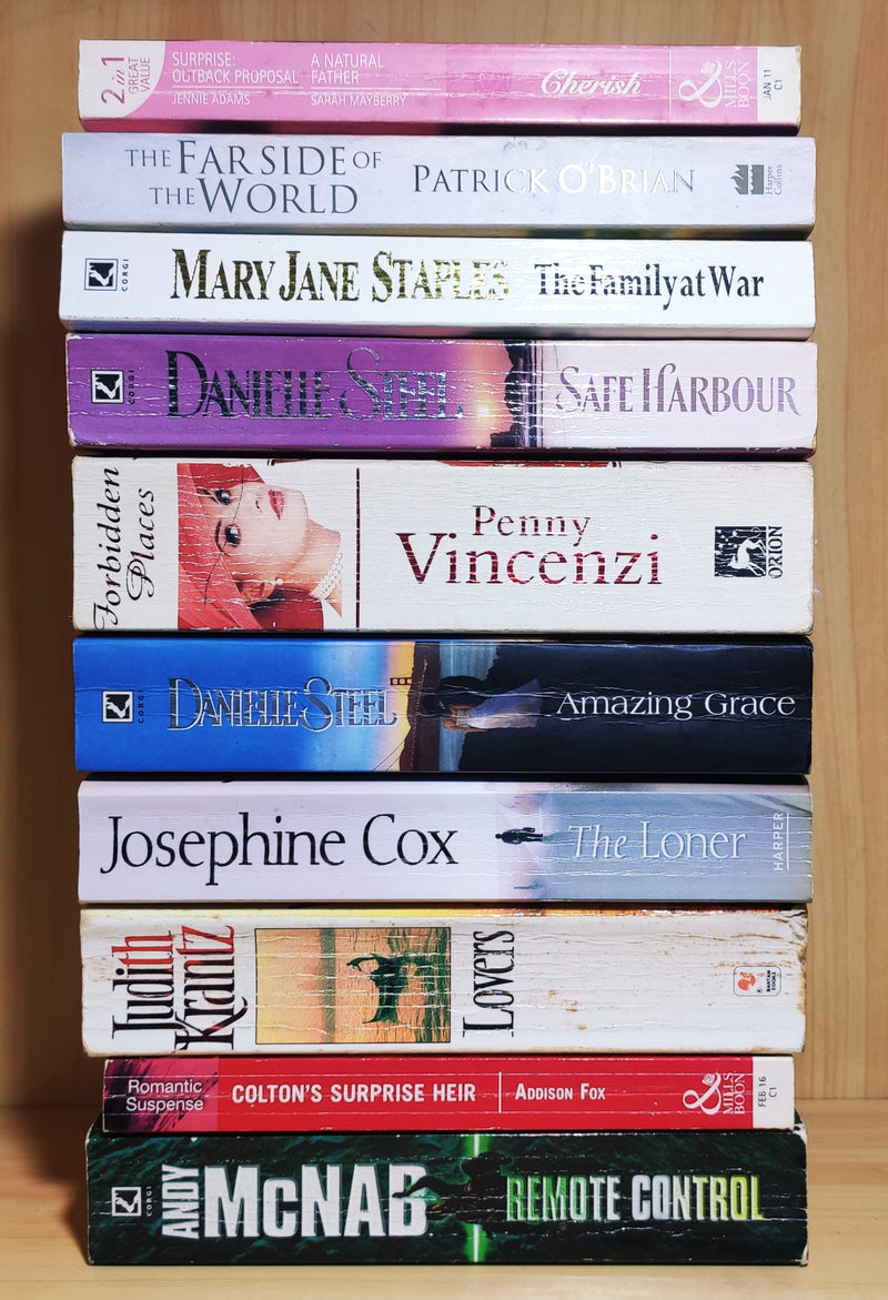 Mixed Popular Fiction | Pack of 10 Books | Condition: Good | Free Bookmarks