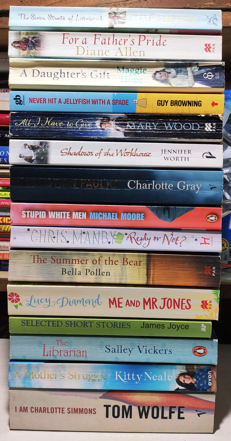 Mixed Popular Fiction | Pack of 15 Books | Condition: Good | Free Bookmarks