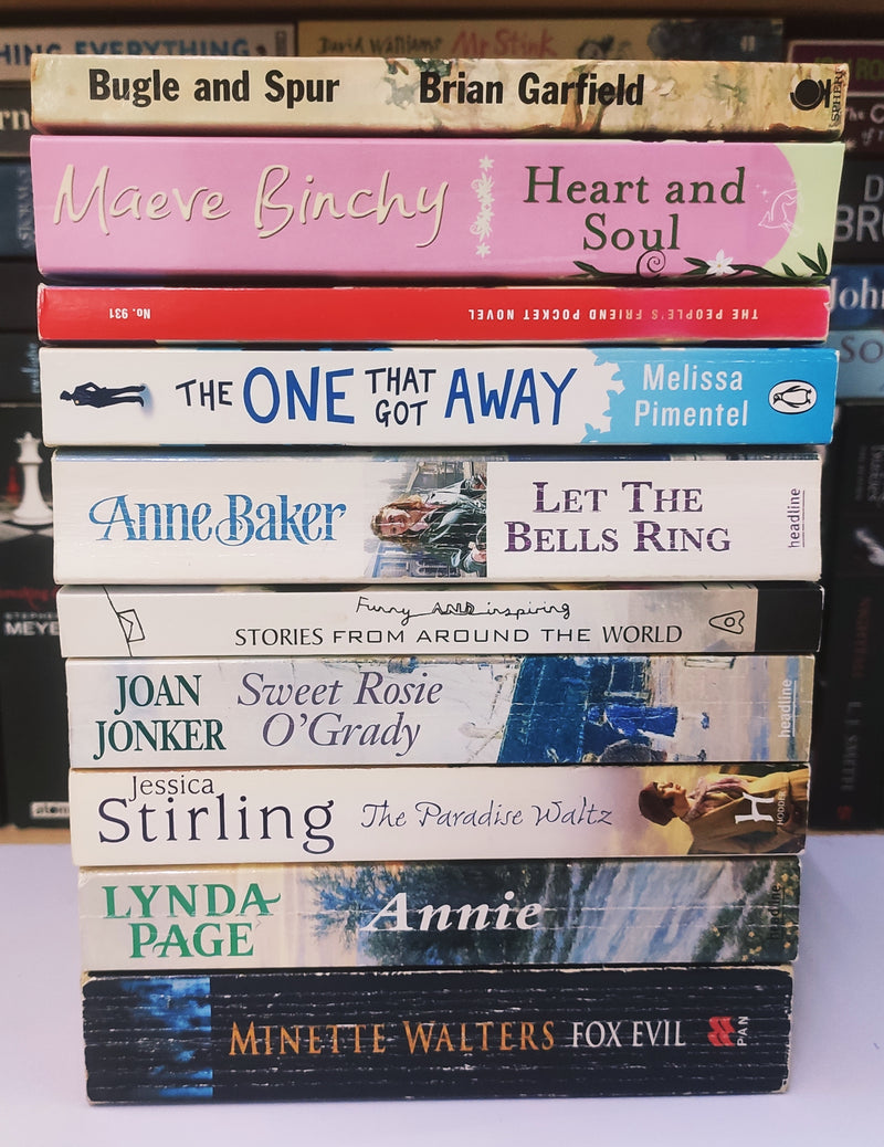 Bestsellers Mixed Popular Fiction | Pack of 10 Books | Condition: Good | Free Bookmarks