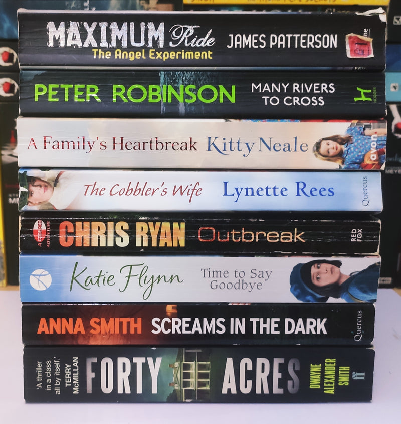 Bestsellers Mixed Popular Fiction | Pack of 8 Books | Condition: Good | Free Bookmarks