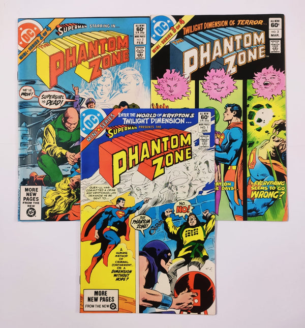 Superman in Phantom Zone | Set of 3 Books | Issue# 1-3 | Pub: DC Comics