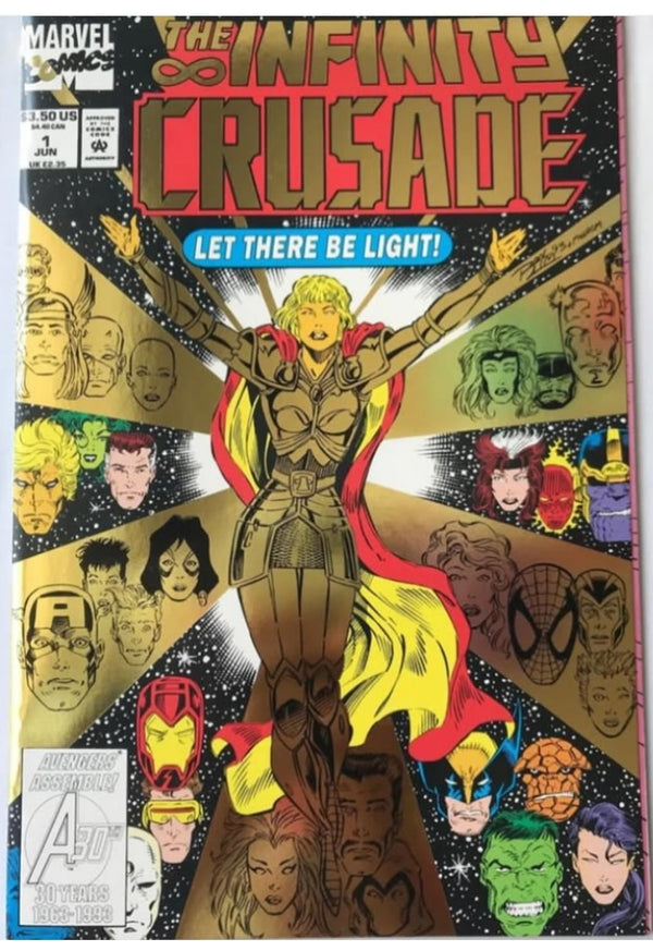 (Gold Foil Cover) Infinity Crusade Infinity Crusade - Epiphany |  Issue#1A | Year:1993 | Series: The Infinity Crusade | Pub: Marvel Comics