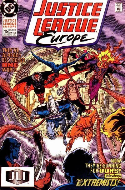 Justice League Europe / International The Extremist Vector, Part 1: Kings of the Dust |  Issue#15A | Year:1990 | Series: JLA | Pub: DC Comics | Direct Edition