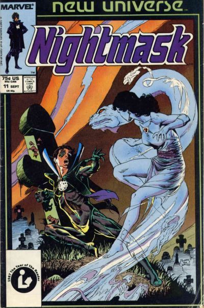 Nightmask "Nightmare in New Orleans" |  Issue#11A | Year:1987 | Series: New Universe | Pub: Marvel Comics | Direct Edition