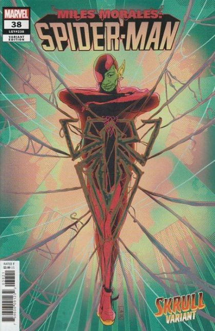 Miles Morales: Spider-Man, Vol. 1 Empire of Spider |  Issue#38B | Year:2022 | Series:  | Pub: Marvel Comics | Ernanda Souza Skrull Variant