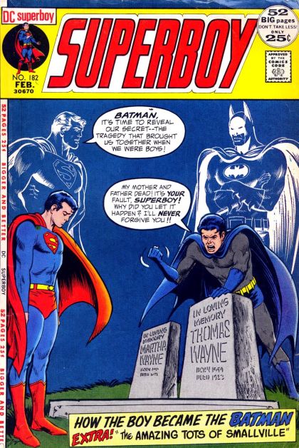 Superboy, Vol. 1 The Forging Of Young Batman |  Issue#182 | Year:1972 | Series: Superboy | Pub: DC Comics |