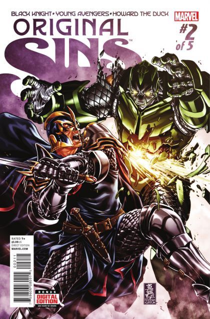 Original Sins (Marvel) Original Sin - Black Knight/ Young Avengers/Howard The Duck, Black Knight: Black Legacy / Young Avengers: Hidden In Plain Sight, Part Two / Howard The Duck: Before Your Eyes |  Issue#2 | Year:2014 | Series:  | Pub: Marvel Comics |