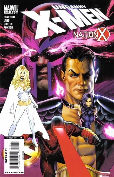 Uncanny X-Men, Vol. 1 Nation X - Chapter 3 |  Issue#517A | Year:2009 | Series: X-Men | Pub: Marvel Comics | Greg Land Regular