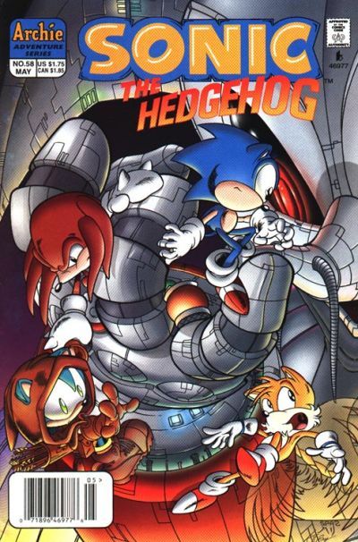 Sonic the Hedgehog, Vol. 2  |  Issue#58B | Year:1998 | Series: Sonic The Hedgehog | Pub: Archie Comic Publications | Newsstand Edition