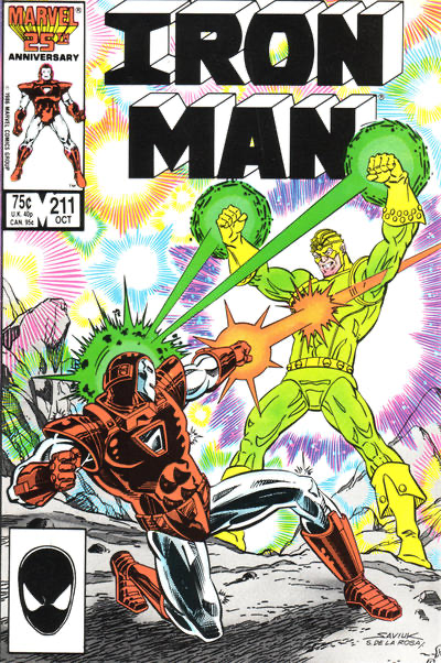 Iron Man, Vol. 1 Seeing The Light |  Issue#211A | Year:1986 | Series: Iron Man | Pub: Marvel Comics | Direct Edition