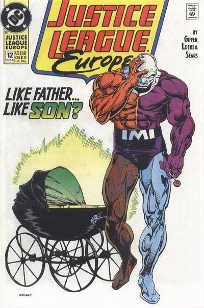 Justice League Europe / International Bringing Up Baby |  Issue#12A | Year:1990 | Series: JLA | Pub: DC Comics | Direct Edition