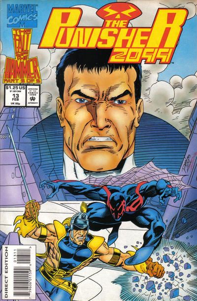 Punisher 2099, Vol. 1 The Fall of the Hammer - Part 5: All For One |  Issue#13A | Year:1993 | Series: Punisher | Pub: Marvel Comics | Direct Edition