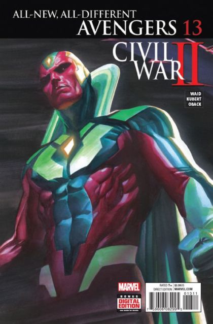 All-New, All-Different Avengers, Vol. 1 Civil War II  |  Issue#13A | Year:2016 | Series: Avengers | Pub: Marvel Comics | Alex Ross Regular Cover