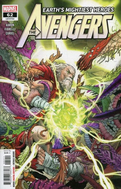 Avengers, Vol. 8 History's Mightiest Heroes, Conclusion - The Man Who Keeps It Weird |  Issue#62A | Year:2022 | Series: Avengers | Pub: Marvel Comics | Javier Garrón Regular Cover