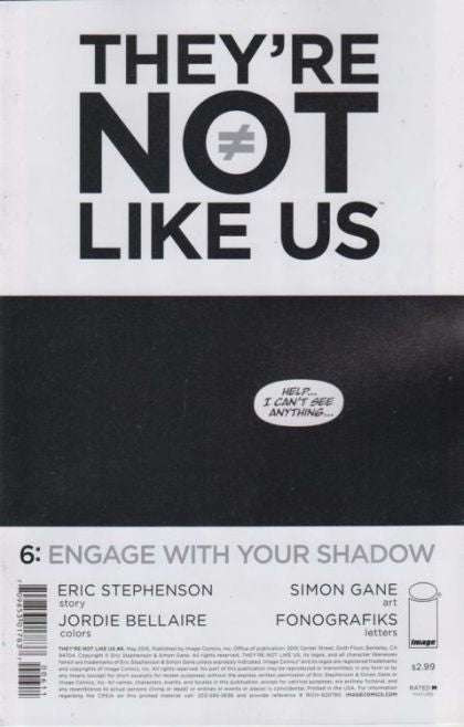 They're Not Like Us Engage With Your Shadow |  Issue#6 | Year:2015 | Series:  | Pub: Image Comics |