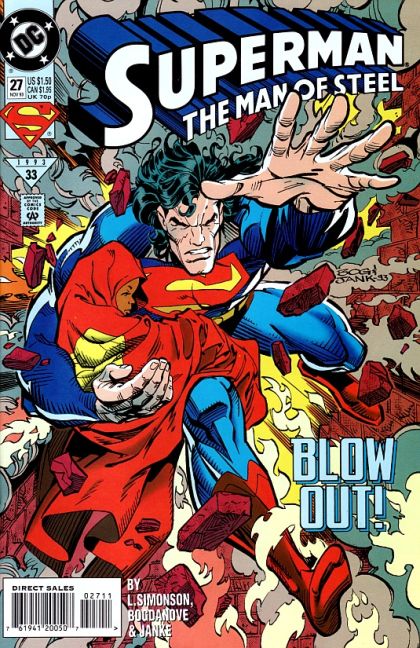 Superman: The Man of Steel Bad Character |  Issue#27A | Year:1993 | Series: Superman | Pub: DC Comics | Direct Edition