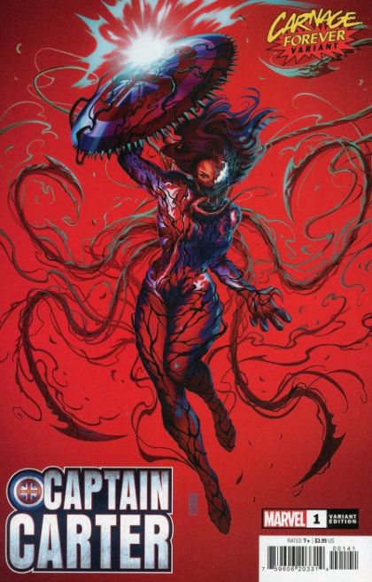 Captain Carter  |  Issue#1D | Year:2022 | Series:  | Pub: Marvel Comics | Jen Bartel Carnage Forever Variant