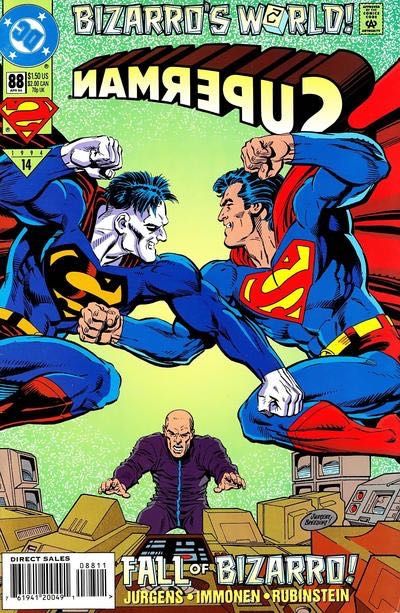 Superman, Vol. 2 Bizarro's World - Part 5: Opportunity Lost |  Issue#88A | Year:1994 | Series: Superman | Pub: DC Comics | Direct Edition