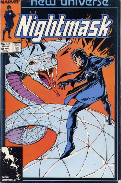 Nightmask "Drums For Damballah" |  Issue#10A | Year:1987 | Series: New Universe | Pub: Marvel Comics | Direct Edition