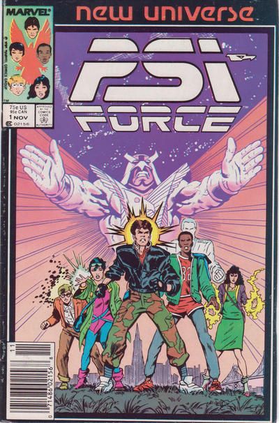 Psi Force "Hour of the Wolf!" |  Issue#1B | Year:1986 | Series: New Universe | Pub: Marvel Comics | Newsstand Edition