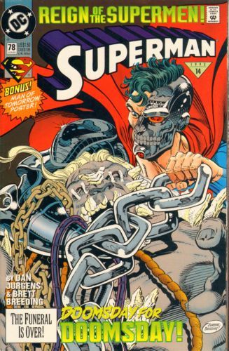 Superman, Vol. 2 Reign of the Supermen - Alive |  Issue#78A | Year:1993 | Series: Superman | Pub: DC Comics | Direct Edition