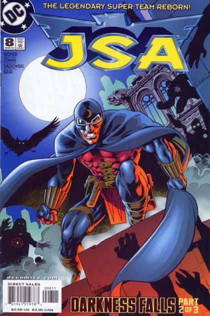 JSA, Vol. 1 Darkness Falls, Part 2: Shadowland |  Issue#8A | Year:2000 | Series: JSA | Pub: DC Comics | Direct Edition