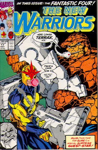 The New Warriors, Vol. 1 Sore Winners |  Issue#17A | Year:1991 | Series: New Warriors | Pub: Marvel Comics | Direct Edition