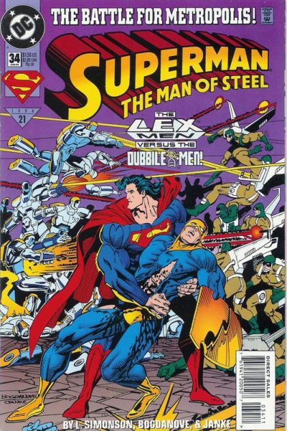 Superman: The Man of Steel War |  Issue#34A | Year:1994 | Series: Superman | Pub: DC Comics | Direct Edition