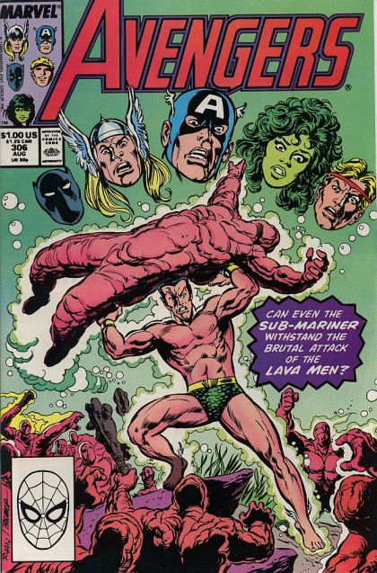 The Avengers, Vol. 1 There is a Fire Down Below |  Issue#306A | Year:1989 | Series: Avengers | Pub: Marvel Comics | Direct Edition