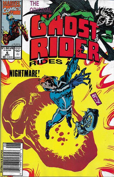 The Original Ghost Rider Rides Again The Empire of Sleep / Shades of Gray |  Issue#6B | Year:1991 | Series:  | Pub: Marvel Comics | Newsstand Edition