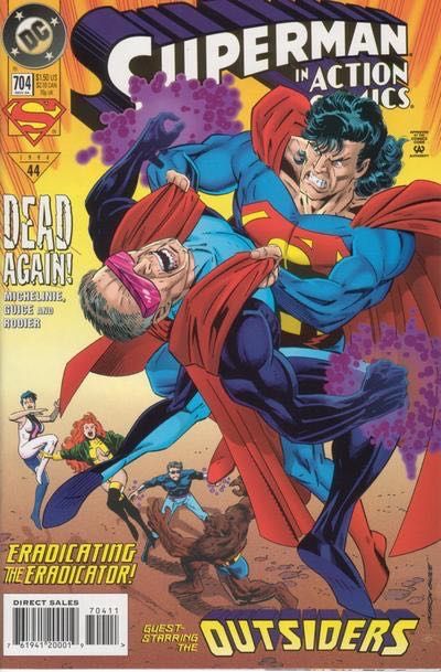 Action Comics, Vol. 1 Dead Again, Eradication Day |  Issue#704A | Year:1994 | Series:  | Pub: DC Comics | Direct Edition