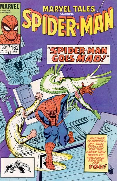 Marvel Tales, Vol. 2 Spider-Man Goes Mad |  Issue#162A | Year:1984 | Series: Spider-Man | Pub: Marvel Comics | Direct Edition