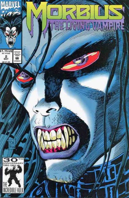 Morbius: The Living Vampire, Vol. 1 Welcome To The Jungle |  Issue#2A | Year:1992 | Series: Midnight Sons | Pub: Marvel Comics | Direct Edition