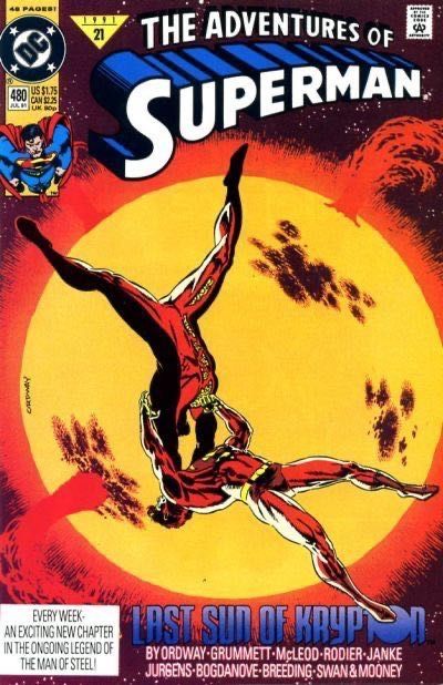 The Adventures of Superman Dying Breed |  Issue#480A | Year:1991 | Series: Superman | Pub: DC Comics | Direct Edition