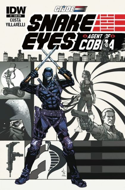 G.I. Joe: Snake Eyes, Agent Of Cobra The Tin Man |  Issue#1SUB | Year:2015 | Series: G.I. Joe | Pub: IDW Publishing | Subscription Cover