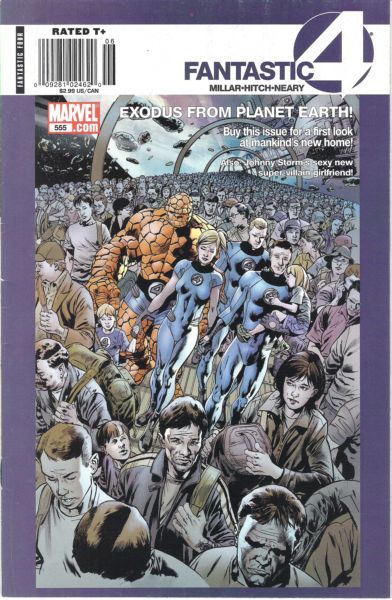 Fantastic Four, Vol. 3 World's Greatest, Part Two |  Issue#555B | Year:2008 | Series: Fantastic Four | Pub: Marvel Comics | Newsstand Edition