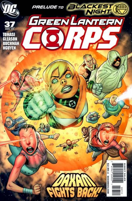 Green Lantern Corps, Vol. 1 Blackest Night - Emerald Eclipse, Part Five |  Issue#37A | Year:2009 | Series: Green Lantern | Pub: DC Comics | Patrick Gleason Regular