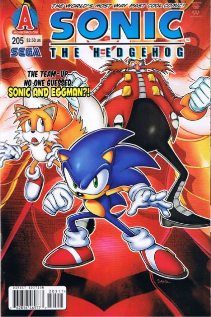 Sonic the Hedgehog, Vol. 2 On the Run, Part One: All the Eggs in One Basket |  Issue#205 | Year:2009 | Series: Sonic The Hedgehog | Pub: Archie Comic Publications |