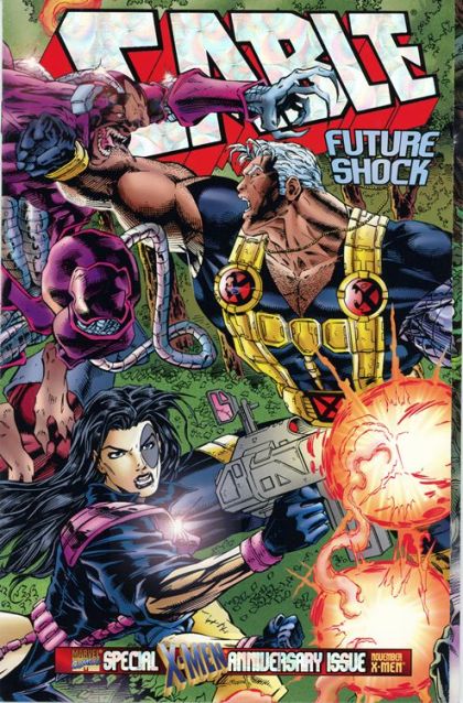 Cable, Vol. 1 "What Was...What Is..." |  Issue#25A | Year:1995 | Series:  | Pub: Marvel Comics | Direct Collector's Edition Foil Wraparound Cover