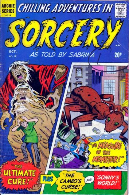 Chilling Adventures in Sorcery, Vol. 1 The Ultimate Cure! / The Measure Of The Monster! / The Cameo's Curse! / Sonny's World! |  Issue#2 | Year:1972 | Series:  | Pub: Archie Comic Publications |